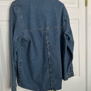 Good American denim shirt